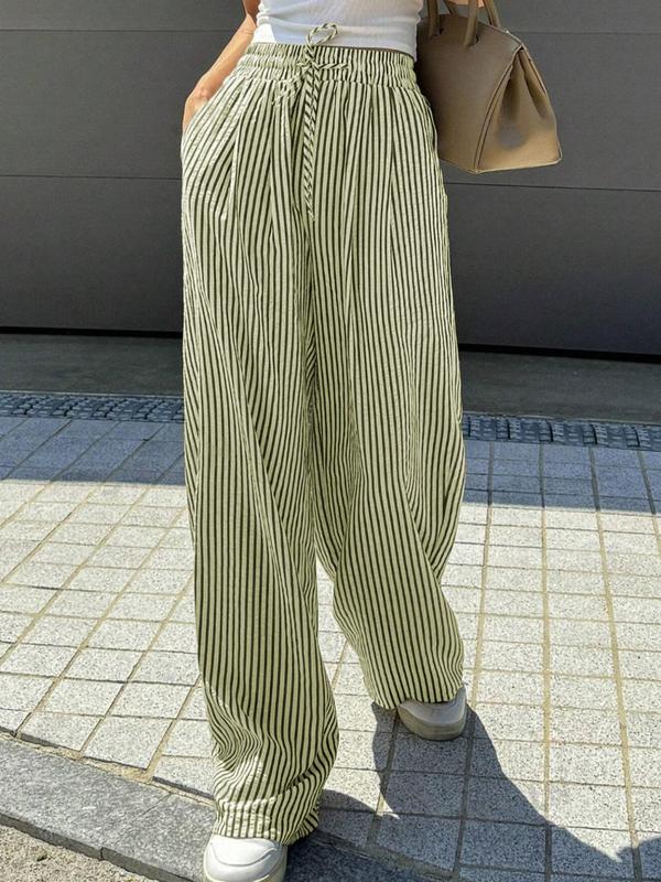 Striped Drawstring Trousers