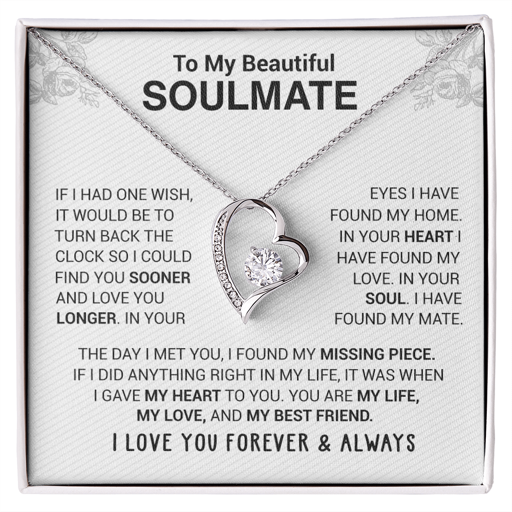 To My Beautiful Soulmate Necklace