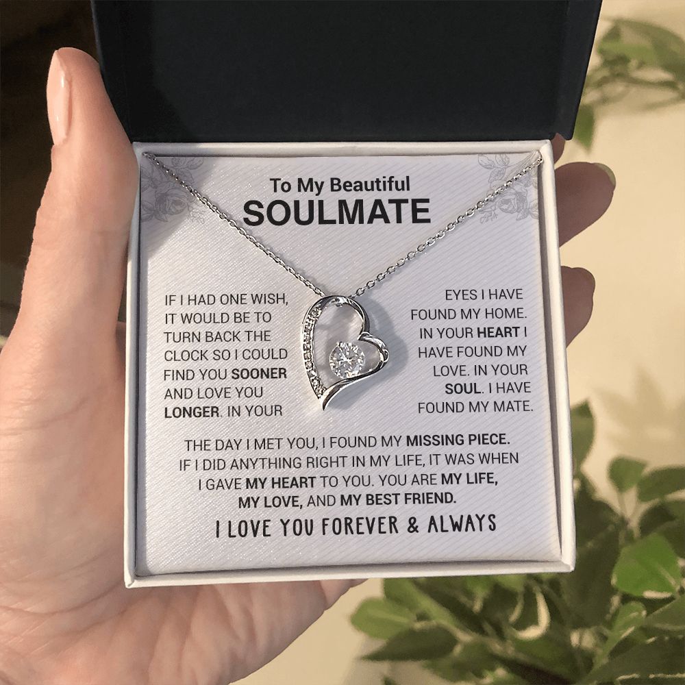 To My Beautiful Soulmate Necklace