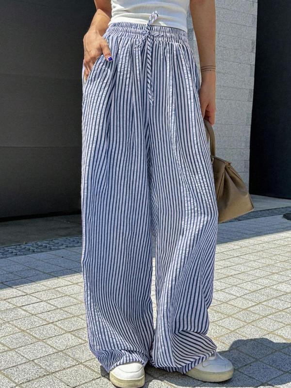 Striped Drawstring Trousers